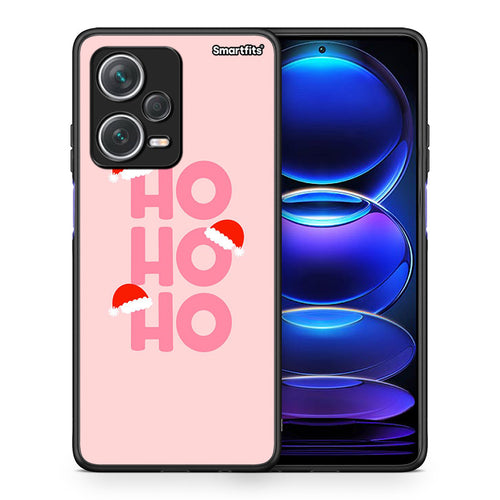 Θήκη Xiaomi Redmi Note 12 Pro+ / 12 Pro Discovery Xmas Ho Ho Ho από τη Smartfits με σχέδιο στο πίσω μέρος και μαύρο περίβλημα | Xiaomi Redmi Note 12 Pro+ / 12 Pro Discovery Xmas Ho Ho Ho case with colorful back and black bezels