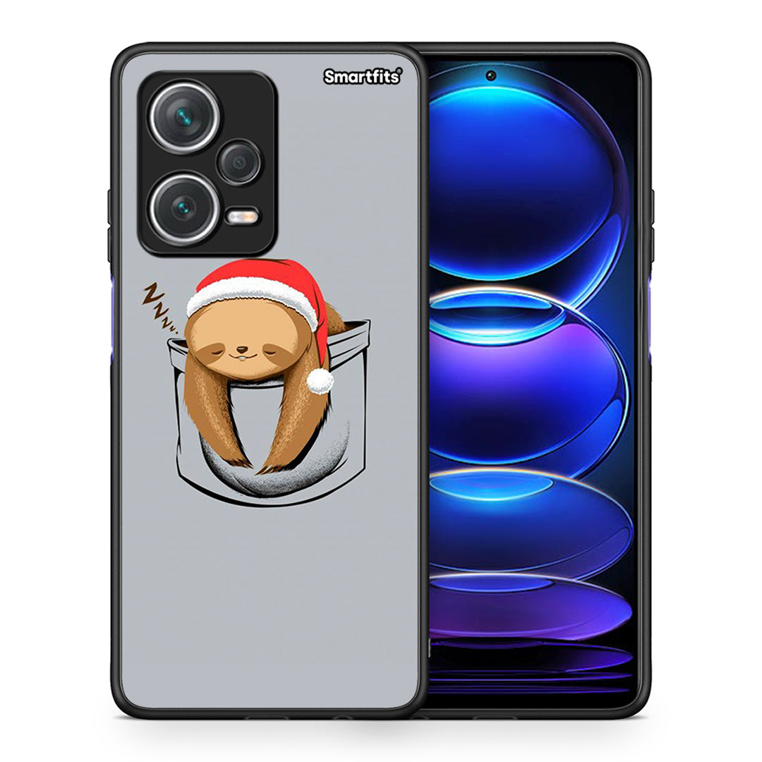 Θήκη Xiaomi Redmi Note 12 Pro+ / 12 Pro Discovery Xmas Zzzz από τη Smartfits με σχέδιο στο πίσω μέρος και μαύρο περίβλημα | Xiaomi Redmi Note 12 Pro+ / 12 Pro Discovery Xmas Zzzz case with colorful back and black bezels