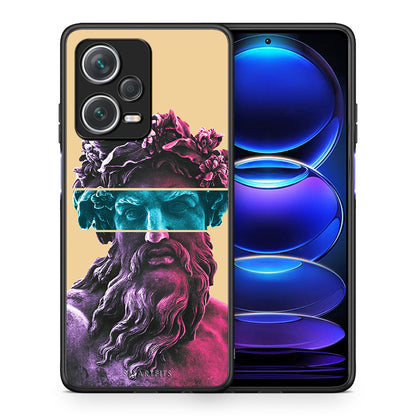 Θήκη Αγίου Βαλεντίνου Xiaomi Redmi Note 12 Pro+ / 12 Pro Discovery Zeus Art από τη Smartfits με σχέδιο στο πίσω μέρος και μαύρο περίβλημα | Xiaomi Redmi Note 12 Pro+ / 12 Pro Discovery Zeus Art case with colorful back and black bezels