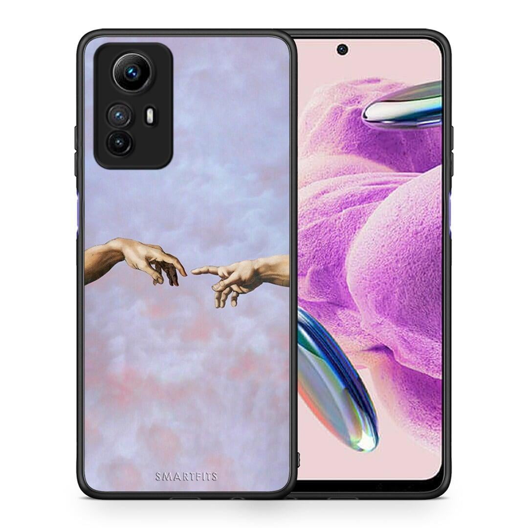 Θήκη Xiaomi Redmi Note 12S / Redmi K60 Pro Adam Hand από τη Smartfits με σχέδιο στο πίσω μέρος και μαύρο περίβλημα | Xiaomi Redmi Note 12S / Redmi K60 Pro Adam Hand Case with Colorful Back and Black Bezels