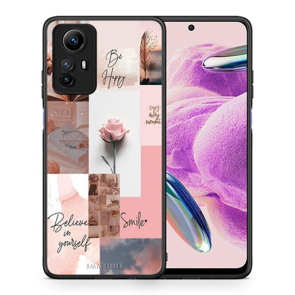 Θήκη Xiaomi Redmi Note 12S / Redmi K60 Pro Aesthetic Collage από τη Smartfits με σχέδιο στο πίσω μέρος και μαύρο περίβλημα | Xiaomi Redmi Note 12S / Redmi K60 Pro Aesthetic Collage Case with Colorful Back and Black Bezels