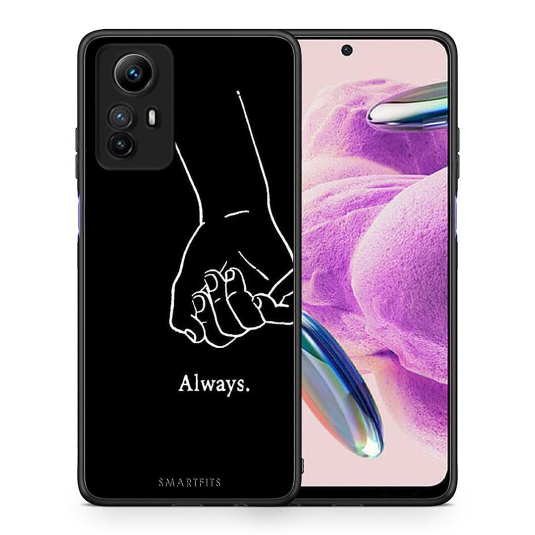 Θήκη Xiaomi Redmi Note 12S / Redmi K60 Pro Always & Forever 1 από τη Smartfits με σχέδιο στο πίσω μέρος και μαύρο περίβλημα | Xiaomi Redmi Note 12S / Redmi K60 Pro Always & Forever 1 Case with Colorful Back and Black Bezels