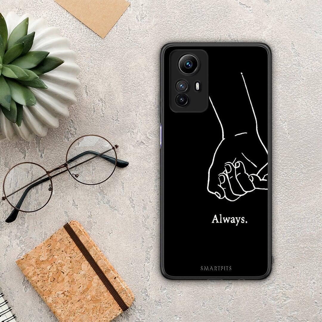 Θήκη Xiaomi Redmi Note 12S / Redmi K60 Pro Always & Forever 1 από τη Smartfits με σχέδιο στο πίσω μέρος και μαύρο περίβλημα | Xiaomi Redmi Note 12S / Redmi K60 Pro Always & Forever 1 Case with Colorful Back and Black Bezels