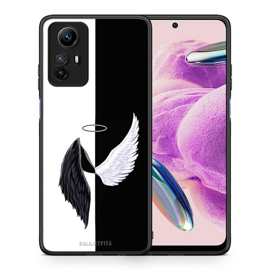 Θήκη Xiaomi Redmi Note 12S / Redmi K60 Pro Angels Demons από τη Smartfits με σχέδιο στο πίσω μέρος και μαύρο περίβλημα | Xiaomi Redmi Note 12S / Redmi K60 Pro Angels Demons Case with Colorful Back and Black Bezels