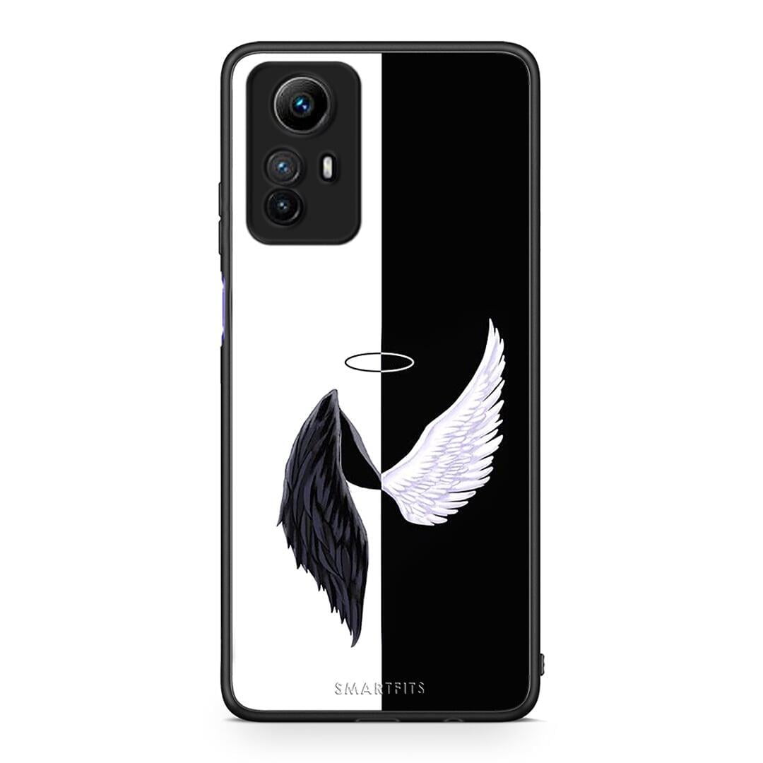 Θήκη Xiaomi Redmi Note 12S / Redmi K60 Pro Angels Demons από τη Smartfits με σχέδιο στο πίσω μέρος και μαύρο περίβλημα | Xiaomi Redmi Note 12S / Redmi K60 Pro Angels Demons Case with Colorful Back and Black Bezels