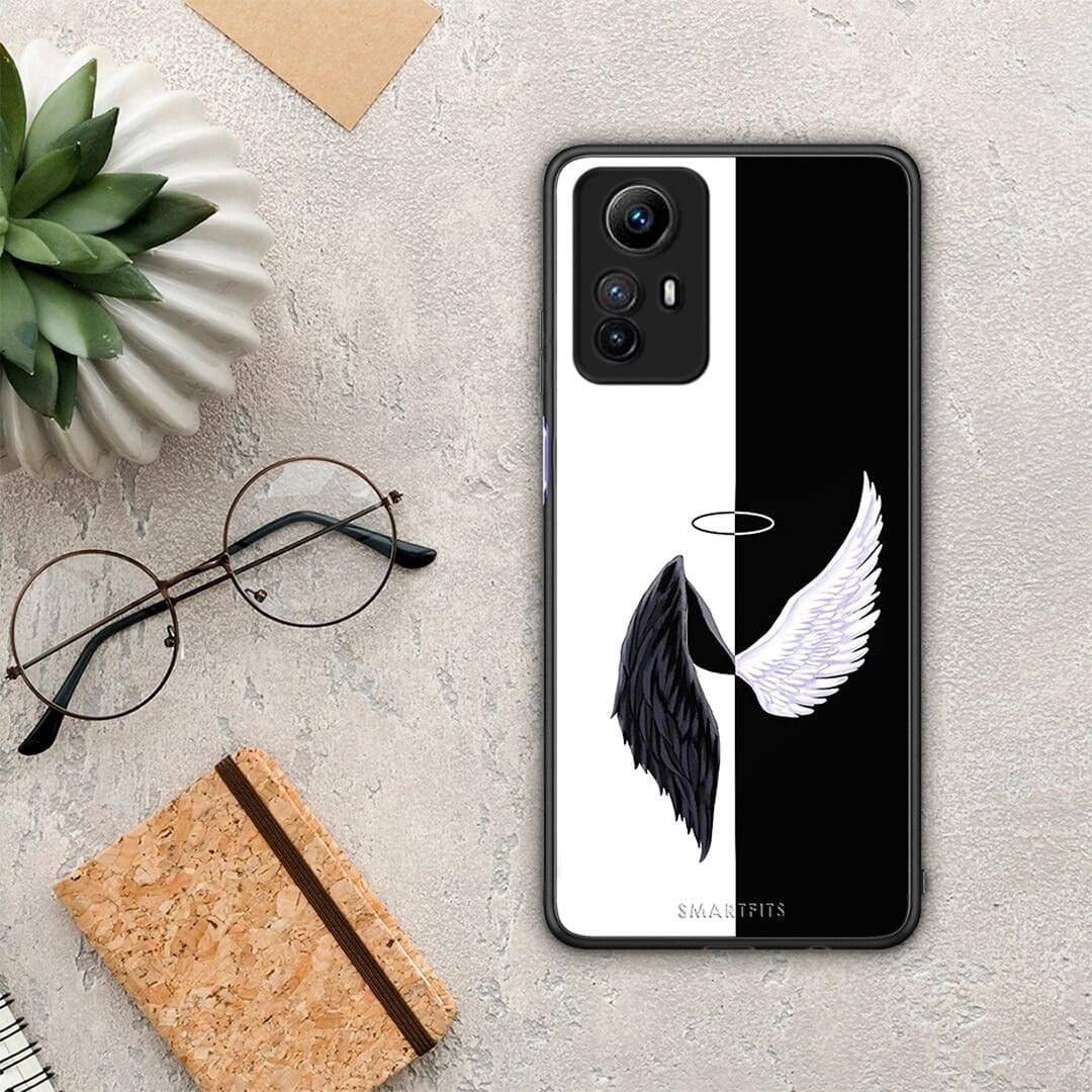 Θήκη Xiaomi Redmi Note 12S / Redmi K60 Pro Angels Demons από τη Smartfits με σχέδιο στο πίσω μέρος και μαύρο περίβλημα | Xiaomi Redmi Note 12S / Redmi K60 Pro Angels Demons Case with Colorful Back and Black Bezels