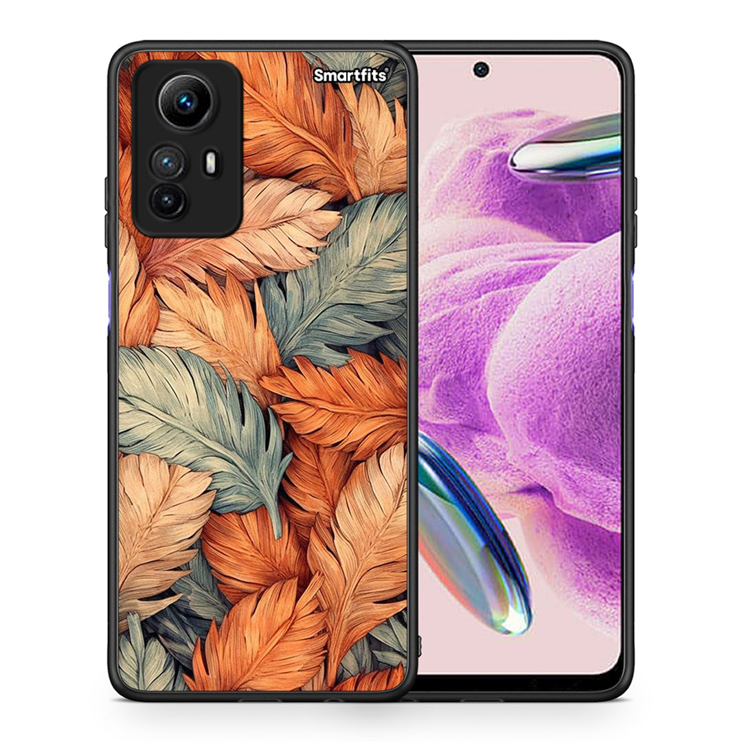 Θήκη Xiaomi Redmi Note 12S Autumn Leaves από τη Smartfits με σχέδιο στο πίσω μέρος και μαύρο περίβλημα | Xiaomi Redmi Note 12S Autumn Leaves Case with Colorful Back and Black Bezels