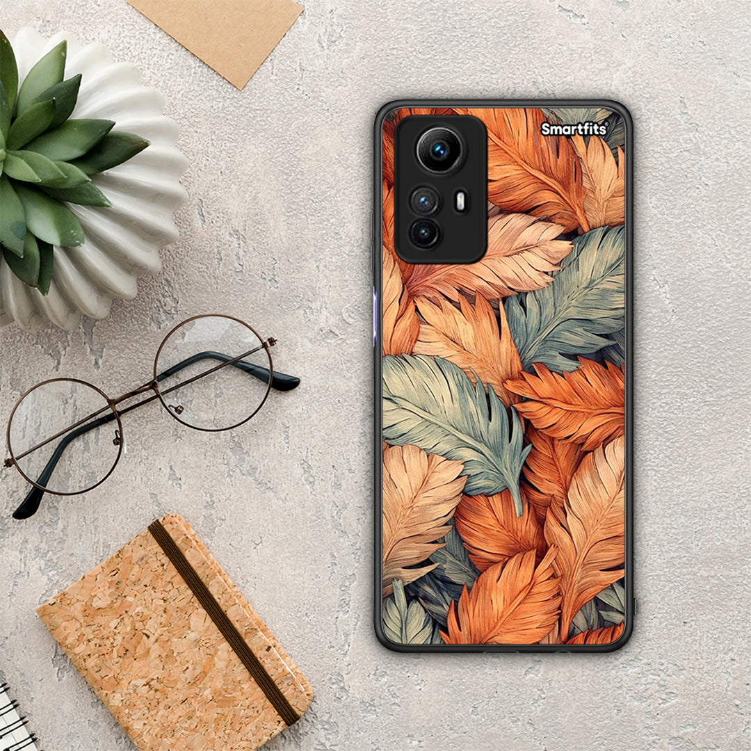 Θήκη Xiaomi Redmi Note 12S Autumn Leaves από τη Smartfits με σχέδιο στο πίσω μέρος και μαύρο περίβλημα | Xiaomi Redmi Note 12S Autumn Leaves Case with Colorful Back and Black Bezels