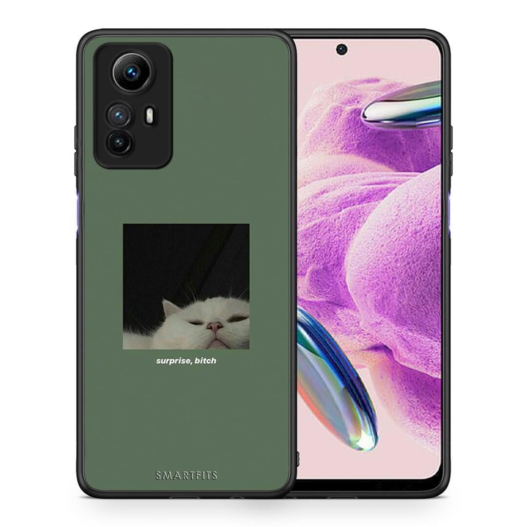 Θήκη Xiaomi Redmi Note 12S / Redmi K60 Pro Bitch Surprise από τη Smartfits με σχέδιο στο πίσω μέρος και μαύρο περίβλημα | Xiaomi Redmi Note 12S / Redmi K60 Pro Bitch Surprise Case with Colorful Back and Black Bezels