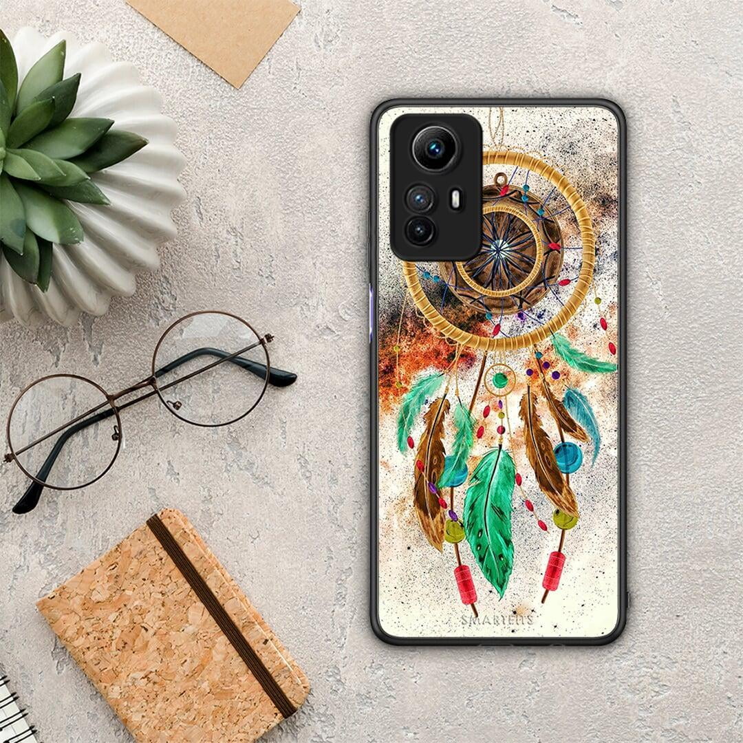Θήκη Xiaomi Redmi Note 12S / Redmi K60 Pro Boho DreamCatcher από τη Smartfits με σχέδιο στο πίσω μέρος και μαύρο περίβλημα | Xiaomi Redmi Note 12S / Redmi K60 Pro Boho DreamCatcher Case with Colorful Back and Black Bezels
