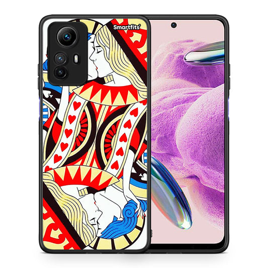 Θήκη Xiaomi Redmi Note 12S / Redmi K60 Pro Card Love από τη Smartfits με σχέδιο στο πίσω μέρος και μαύρο περίβλημα | Xiaomi Redmi Note 12S / Redmi K60 Pro Card Love Case with Colorful Back and Black Bezels