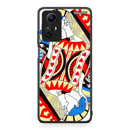 Θήκη Xiaomi Redmi Note 12S / Redmi K60 Pro Card Love από τη Smartfits με σχέδιο στο πίσω μέρος και μαύρο περίβλημα | Xiaomi Redmi Note 12S / Redmi K60 Pro Card Love Case with Colorful Back and Black Bezels