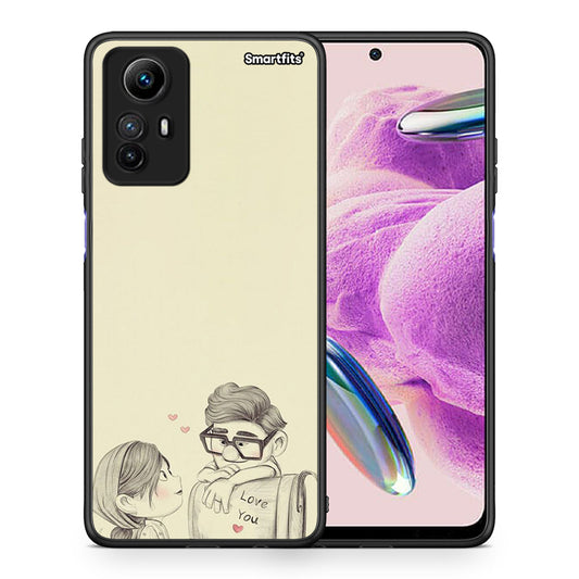 Θήκη Xiaomi Redmi Note 12S / Redmi K60 Pro Carl And Ellie από τη Smartfits με σχέδιο στο πίσω μέρος και μαύρο περίβλημα | Xiaomi Redmi Note 12S / Redmi K60 Pro Carl And Ellie Case with Colorful Back and Black Bezels
