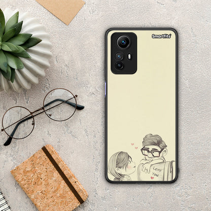 Θήκη Xiaomi Redmi Note 12S / Redmi K60 Pro Carl And Ellie από τη Smartfits με σχέδιο στο πίσω μέρος και μαύρο περίβλημα | Xiaomi Redmi Note 12S / Redmi K60 Pro Carl And Ellie Case with Colorful Back and Black Bezels