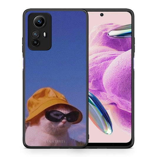 Θήκη Xiaomi Redmi Note 12S / Redmi K60 Pro Cat Diva από τη Smartfits με σχέδιο στο πίσω μέρος και μαύρο περίβλημα | Xiaomi Redmi Note 12S / Redmi K60 Pro Cat Diva Case with Colorful Back and Black Bezels