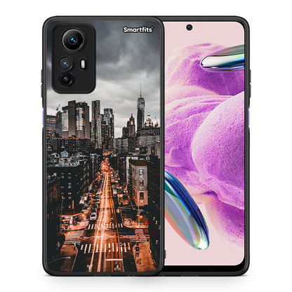 Θήκη Xiaomi Redmi Note 12S / Redmi K60 Pro City Lights από τη Smartfits με σχέδιο στο πίσω μέρος και μαύρο περίβλημα | Xiaomi Redmi Note 12S / Redmi K60 Pro City Lights Case with Colorful Back and Black Bezels