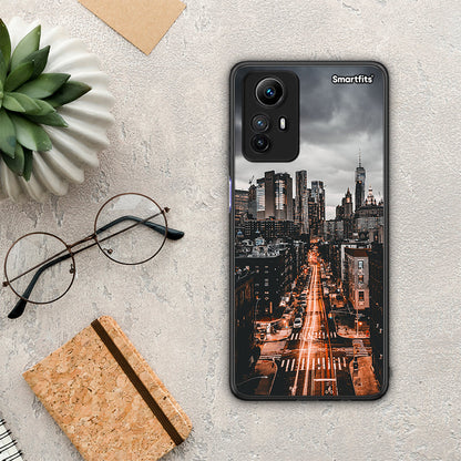 Θήκη Xiaomi Redmi Note 12S / Redmi K60 Pro City Lights από τη Smartfits με σχέδιο στο πίσω μέρος και μαύρο περίβλημα | Xiaomi Redmi Note 12S / Redmi K60 Pro City Lights Case with Colorful Back and Black Bezels