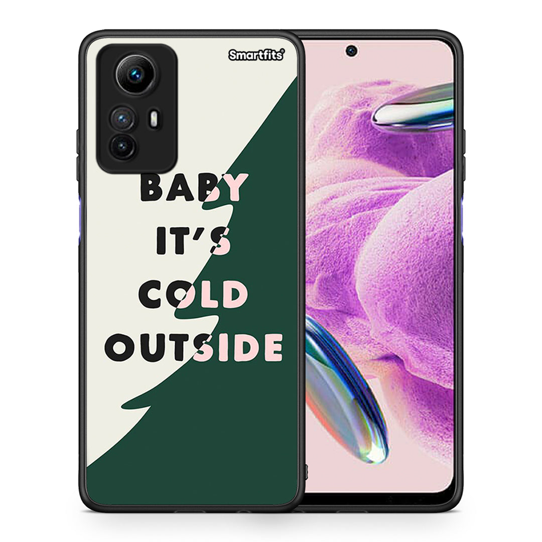 Θήκη Xiaomi Redmi Note 12S / Redmi K60 Pro Cold Outside από τη Smartfits με σχέδιο στο πίσω μέρος και μαύρο περίβλημα | Xiaomi Redmi Note 12S / Redmi K60 Pro Cold Outside Case with Colorful Back and Black Bezels