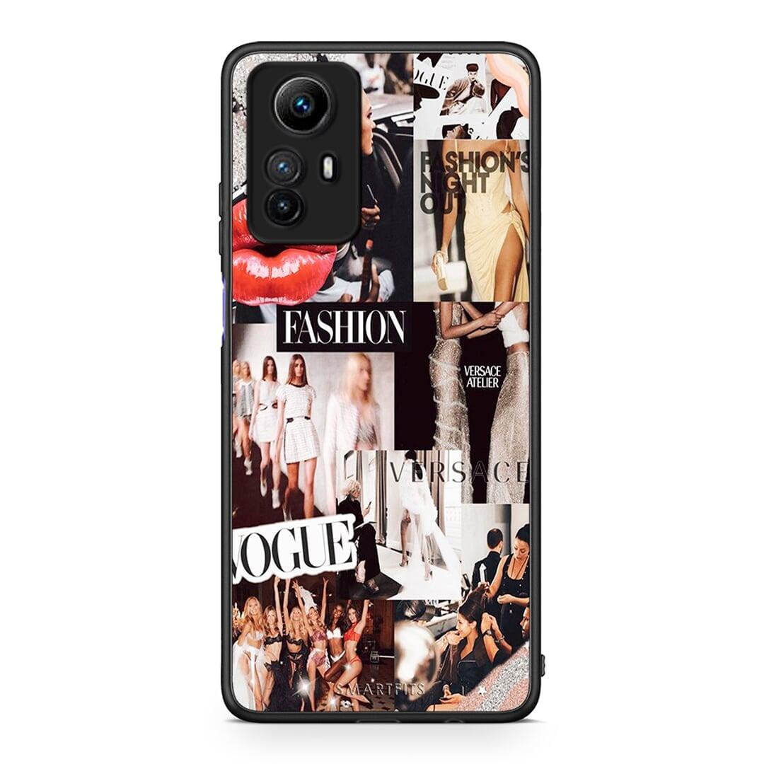 Θήκη Xiaomi Redmi Note 12S / Redmi K60 Pro Collage Fashion από τη Smartfits με σχέδιο στο πίσω μέρος και μαύρο περίβλημα | Xiaomi Redmi Note 12S / Redmi K60 Pro Collage Fashion Case with Colorful Back and Black Bezels