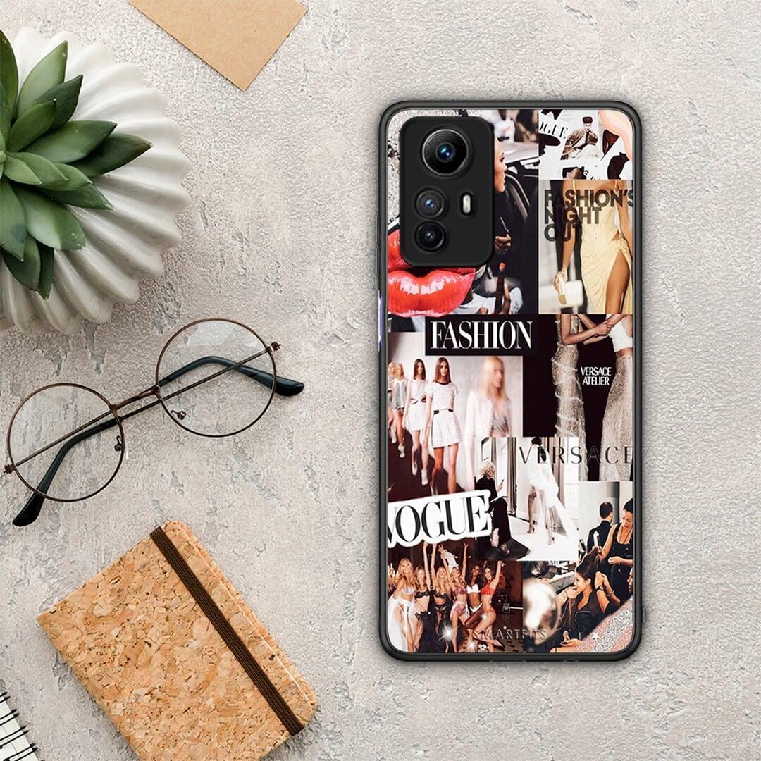 Θήκη Xiaomi Redmi Note 12S / Redmi K60 Pro Collage Fashion από τη Smartfits με σχέδιο στο πίσω μέρος και μαύρο περίβλημα | Xiaomi Redmi Note 12S / Redmi K60 Pro Collage Fashion Case with Colorful Back and Black Bezels