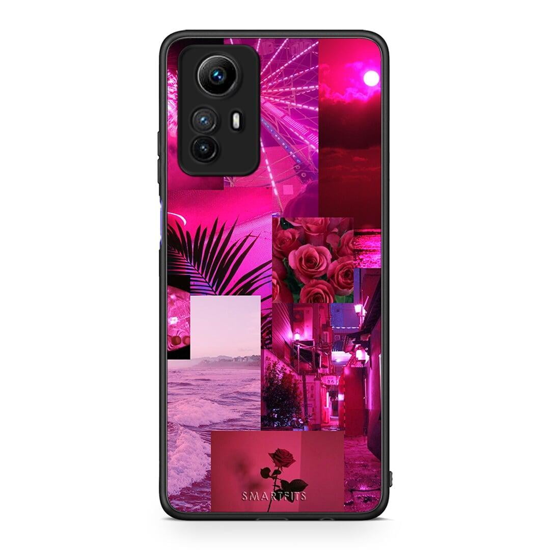 Θήκη Xiaomi Redmi Note 12S / Redmi K60 Pro Collage Red Roses από τη Smartfits με σχέδιο στο πίσω μέρος και μαύρο περίβλημα | Xiaomi Redmi Note 12S / Redmi K60 Pro Collage Red Roses Case with Colorful Back and Black Bezels