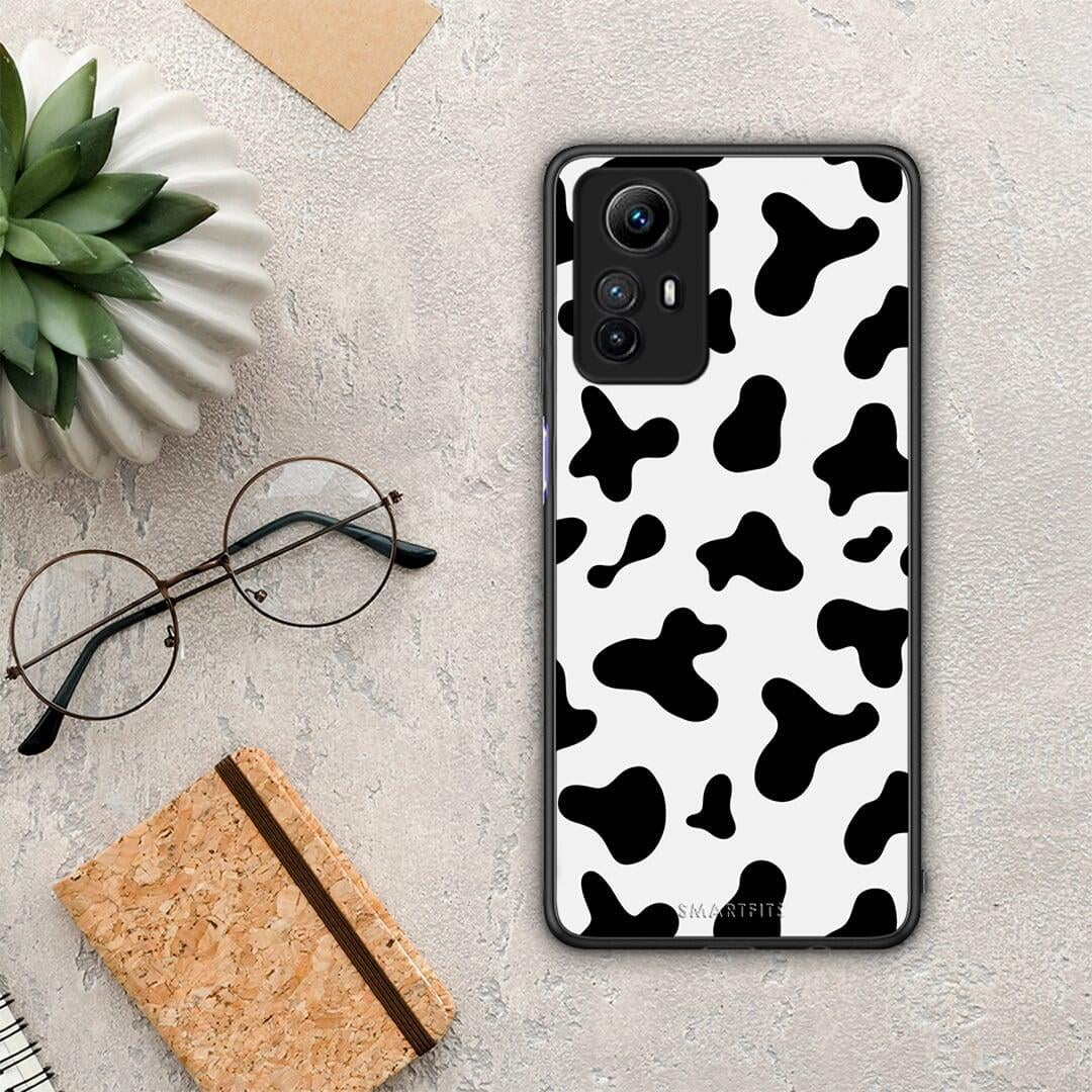 Θήκη Xiaomi Redmi Note 12S / Redmi K60 Pro Cow Print από τη Smartfits με σχέδιο στο πίσω μέρος και μαύρο περίβλημα | Xiaomi Redmi Note 12S / Redmi K60 Pro Cow Print Case with Colorful Back and Black Bezels
