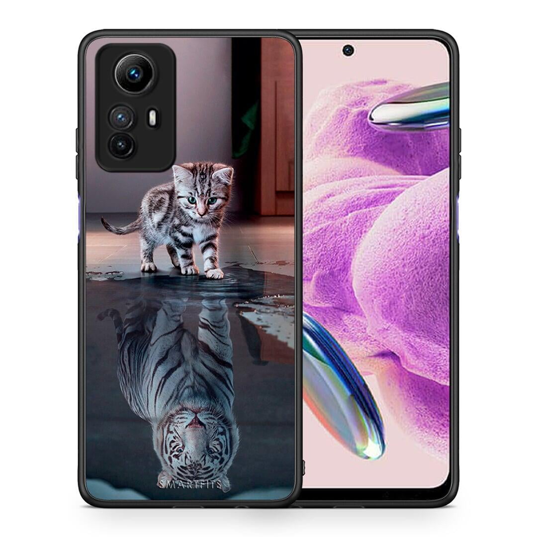 Θήκη Xiaomi Redmi Note 12S / Redmi K60 Pro Cute Tiger από τη Smartfits με σχέδιο στο πίσω μέρος και μαύρο περίβλημα | Xiaomi Redmi Note 12S / Redmi K60 Pro Cute Tiger Case with Colorful Back and Black Bezels