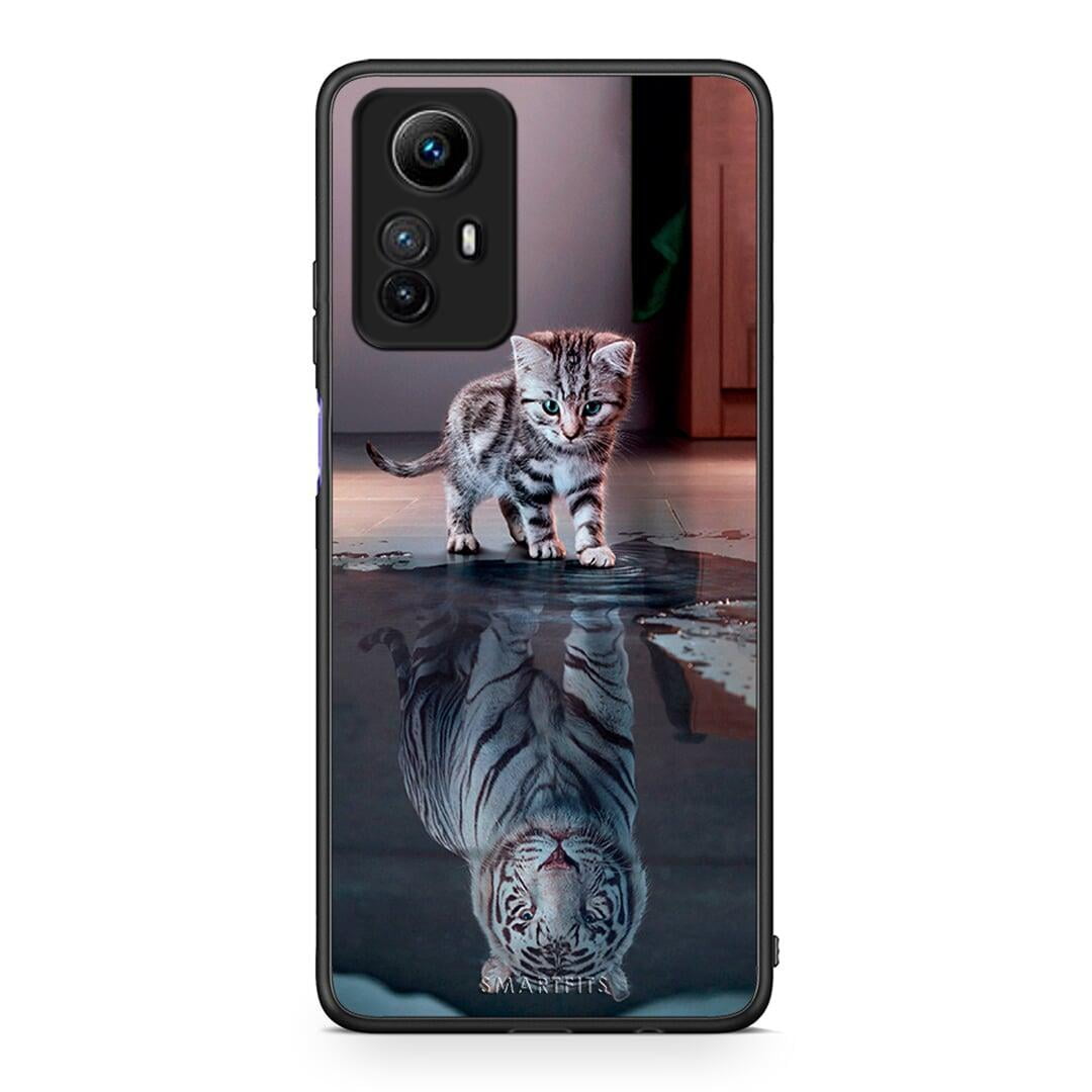 Θήκη Xiaomi Redmi Note 12S / Redmi K60 Pro Cute Tiger από τη Smartfits με σχέδιο στο πίσω μέρος και μαύρο περίβλημα | Xiaomi Redmi Note 12S / Redmi K60 Pro Cute Tiger Case with Colorful Back and Black Bezels