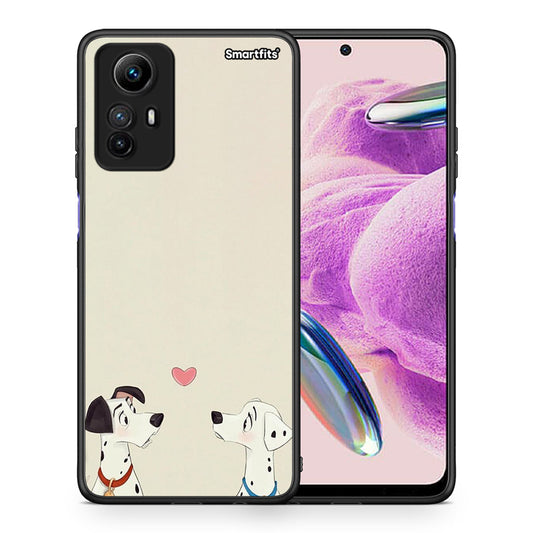 Θήκη Xiaomi Redmi Note 12S / Redmi K60 Pro Dalmatians Love από τη Smartfits με σχέδιο στο πίσω μέρος και μαύρο περίβλημα | Xiaomi Redmi Note 12S / Redmi K60 Pro Dalmatians Love Case with Colorful Back and Black Bezels