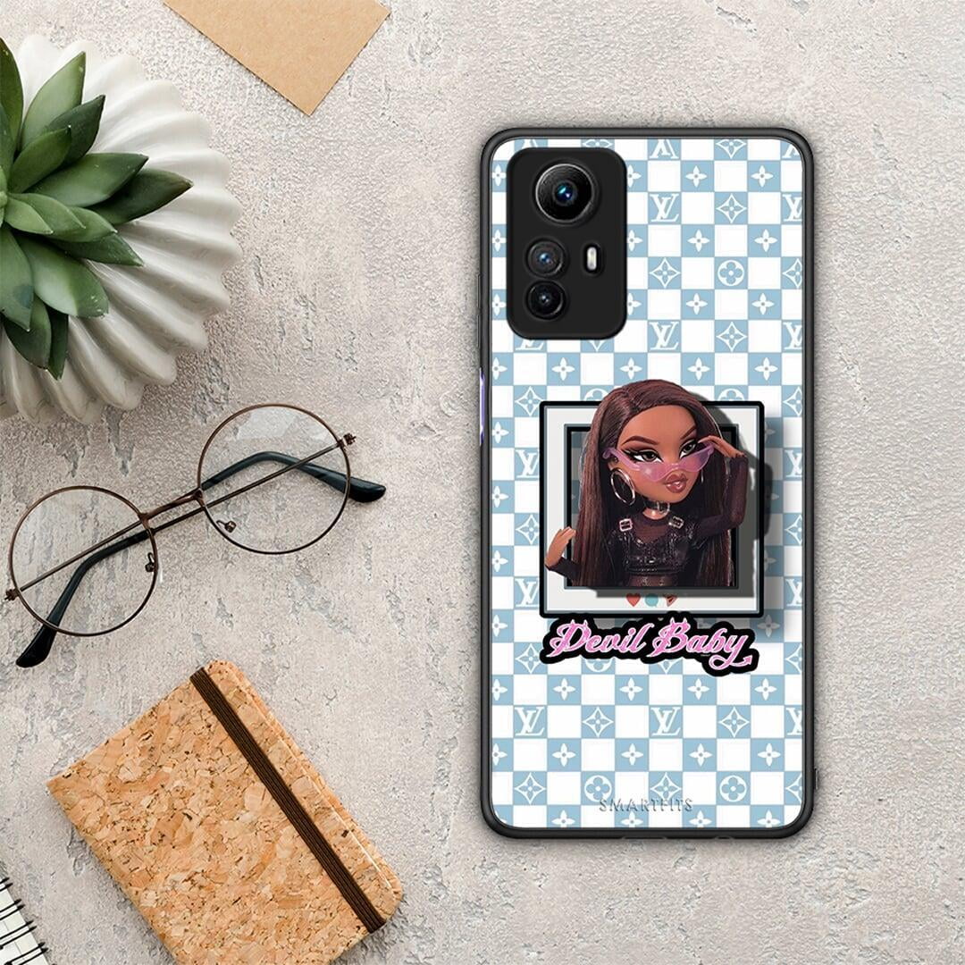 Θήκη Xiaomi Redmi Note 12S / Redmi K60 Pro Devil Baby από τη Smartfits με σχέδιο στο πίσω μέρος και μαύρο περίβλημα | Xiaomi Redmi Note 12S / Redmi K60 Pro Devil Baby Case with Colorful Back and Black Bezels