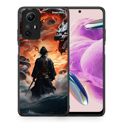Θήκη Xiaomi Redmi Note 12S / Redmi K60 Pro Dragons Fight από τη Smartfits με σχέδιο στο πίσω μέρος και μαύρο περίβλημα | Xiaomi Redmi Note 12S / Redmi K60 Pro Dragons Fight Case with Colorful Back and Black Bezels