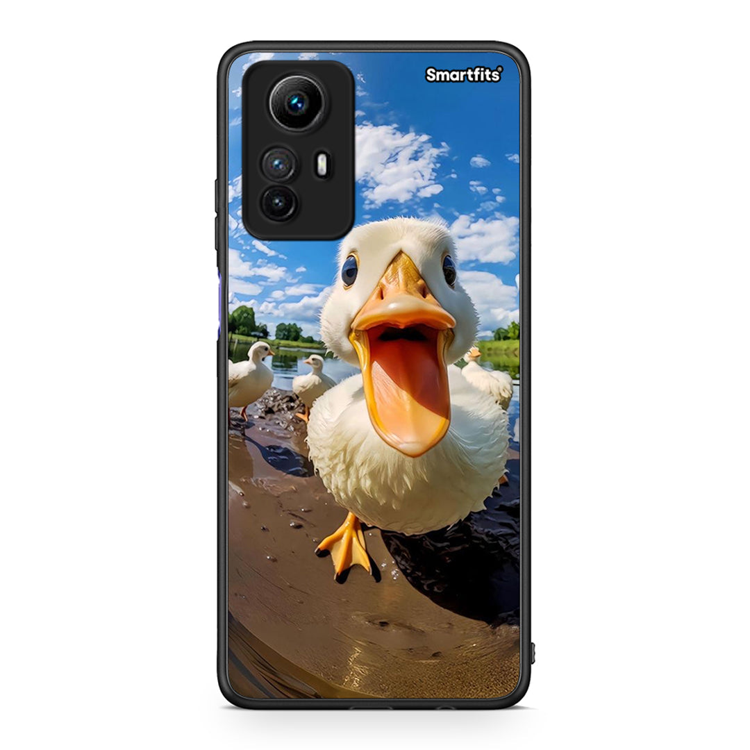 Θήκη Xiaomi Redmi Note 12S / Redmi K60 Pro Duck Face από τη Smartfits με σχέδιο στο πίσω μέρος και μαύρο περίβλημα | Xiaomi Redmi Note 12S / Redmi K60 Pro Duck Face Case with Colorful Back and Black Bezels
