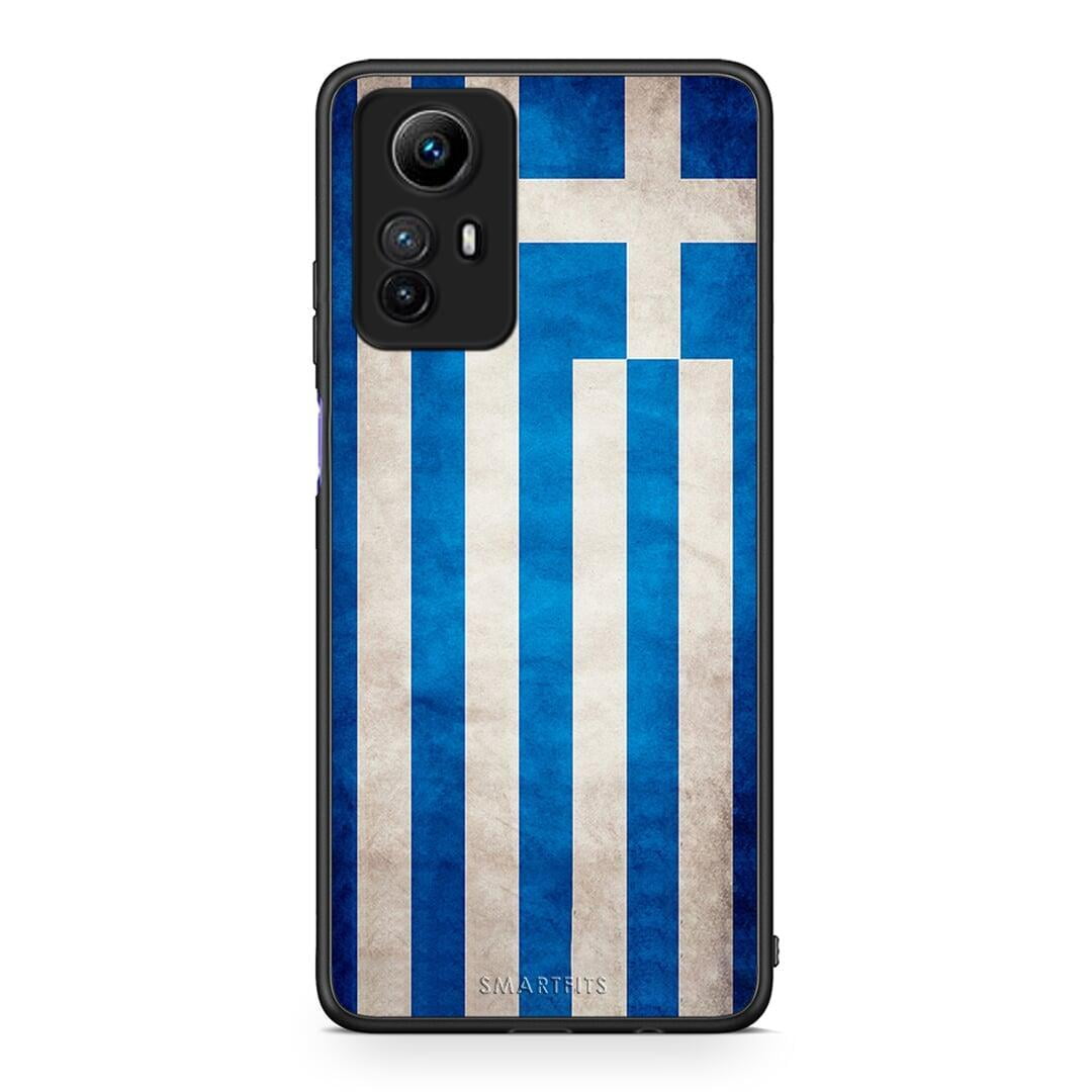 Θήκη Xiaomi Redmi Note 12S / Redmi K60 Pro Flag Greek από τη Smartfits με σχέδιο στο πίσω μέρος και μαύρο περίβλημα | Xiaomi Redmi Note 12S / Redmi K60 Pro Flag Greek Case with Colorful Back and Black Bezels