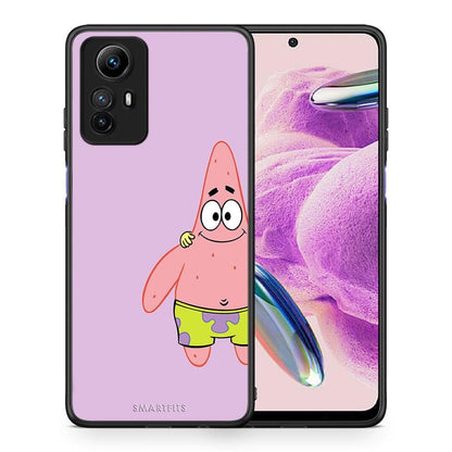 Θήκη Xiaomi Redmi Note 12S / Redmi K60 Pro Friends Patrick από τη Smartfits με σχέδιο στο πίσω μέρος και μαύρο περίβλημα | Xiaomi Redmi Note 12S / Redmi K60 Pro Friends Patrick Case with Colorful Back and Black Bezels