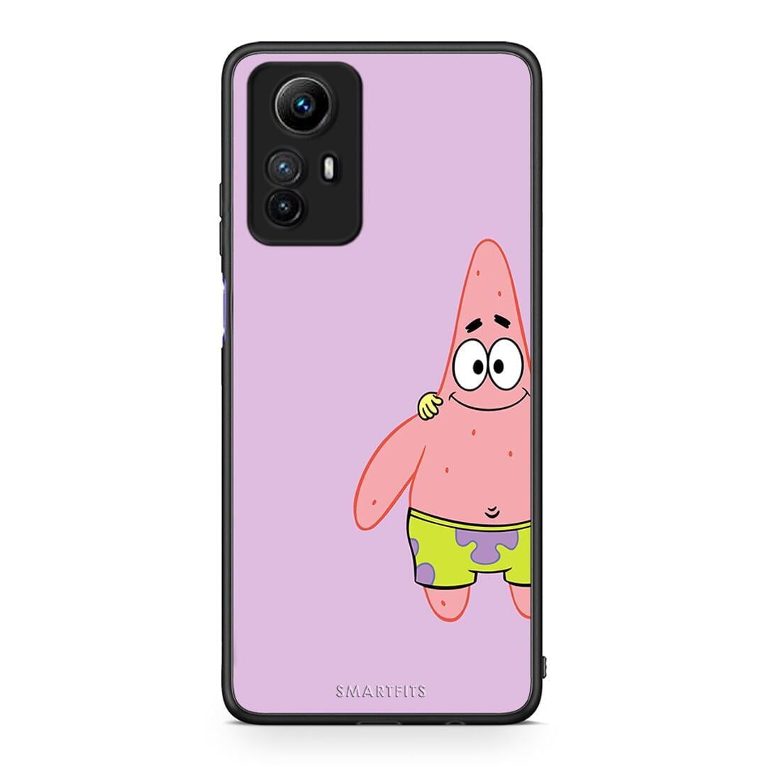 Θήκη Xiaomi Redmi Note 12S / Redmi K60 Pro Friends Patrick από τη Smartfits με σχέδιο στο πίσω μέρος και μαύρο περίβλημα | Xiaomi Redmi Note 12S / Redmi K60 Pro Friends Patrick Case with Colorful Back and Black Bezels