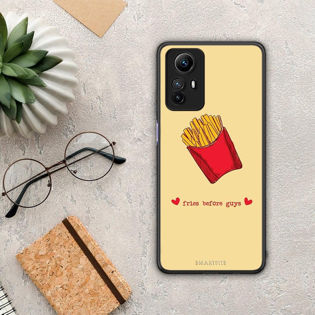 Θήκη Xiaomi Redmi Note 12S / Redmi K60 Pro Fries Before Guys από τη Smartfits με σχέδιο στο πίσω μέρος και μαύρο περίβλημα | Xiaomi Redmi Note 12S / Redmi K60 Pro Fries Before Guys Case with Colorful Back and Black Bezels