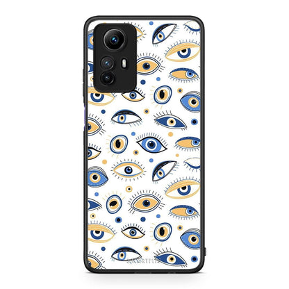 Θήκη Xiaomi Redmi Note 12S / Redmi K60 Pro Ftou Ftou από τη Smartfits με σχέδιο στο πίσω μέρος και μαύρο περίβλημα | Xiaomi Redmi Note 12S / Redmi K60 Pro Ftou Ftou Case with Colorful Back and Black Bezels