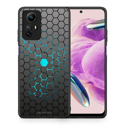 Θήκη Xiaomi Redmi Note 12S / Redmi K60 Pro Geometric Hexagonal από τη Smartfits με σχέδιο στο πίσω μέρος και μαύρο περίβλημα | Xiaomi Redmi Note 12S / Redmi K60 Pro Geometric Hexagonal Case with Colorful Back and Black Bezels