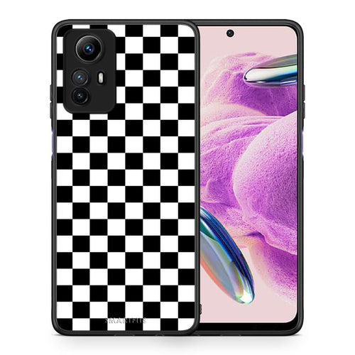 Θήκη Xiaomi Redmi Note 12S / Redmi K60 Pro Geometric Squares από τη Smartfits με σχέδιο στο πίσω μέρος και μαύρο περίβλημα | Xiaomi Redmi Note 12S / Redmi K60 Pro Geometric Squares Case with Colorful Back and Black Bezels