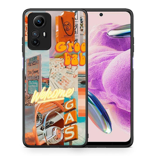 Θήκη Xiaomi Redmi Note 12S / Redmi K60 Pro Groovy Babe από τη Smartfits με σχέδιο στο πίσω μέρος και μαύρο περίβλημα | Xiaomi Redmi Note 12S / Redmi K60 Pro Groovy Babe Case with Colorful Back and Black Bezels