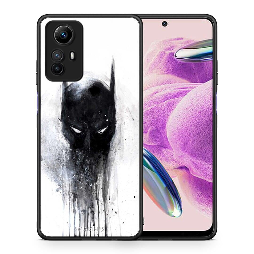 Θήκη Xiaomi Redmi Note 12S / Redmi K60 Pro Hero Paint Bat από τη Smartfits με σχέδιο στο πίσω μέρος και μαύρο περίβλημα | Xiaomi Redmi Note 12S / Redmi K60 Pro Hero Paint Bat Case with Colorful Back and Black Bezels