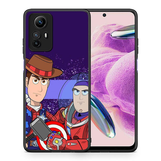 Θήκη Xiaomi Redmi Note 12S / Redmi K60 Pro Infinity Story από τη Smartfits με σχέδιο στο πίσω μέρος και μαύρο περίβλημα | Xiaomi Redmi Note 12S / Redmi K60 Pro Infinity Story Case with Colorful Back and Black Bezels