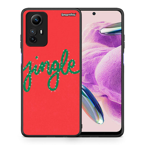 Θήκη Xiaomi Redmi Note 12S / Redmi K60 Pro Jingle Xmas από τη Smartfits με σχέδιο στο πίσω μέρος και μαύρο περίβλημα | Xiaomi Redmi Note 12S / Redmi K60 Pro Jingle Xmas Case with Colorful Back and Black Bezels