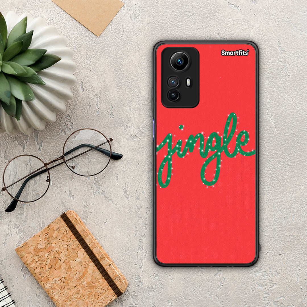 Θήκη Xiaomi Redmi Note 12S / Redmi K60 Pro Jingle Xmas από τη Smartfits με σχέδιο στο πίσω μέρος και μαύρο περίβλημα | Xiaomi Redmi Note 12S / Redmi K60 Pro Jingle Xmas Case with Colorful Back and Black Bezels