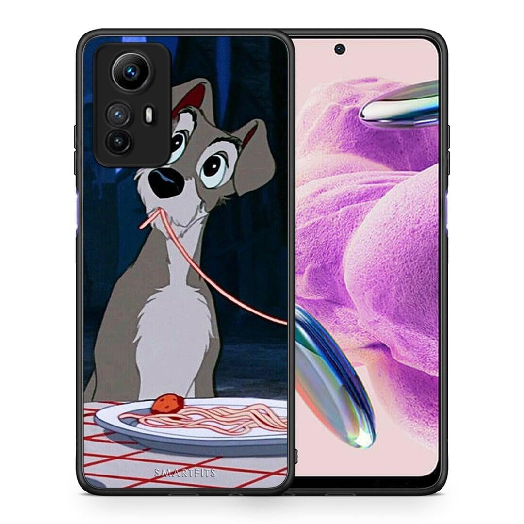 Θήκη Xiaomi Redmi Note 12S / Redmi K60 Pro Lady And Tramp 1 από τη Smartfits με σχέδιο στο πίσω μέρος και μαύρο περίβλημα | Xiaomi Redmi Note 12S / Redmi K60 Pro Lady And Tramp 1 Case with Colorful Back and Black Bezels