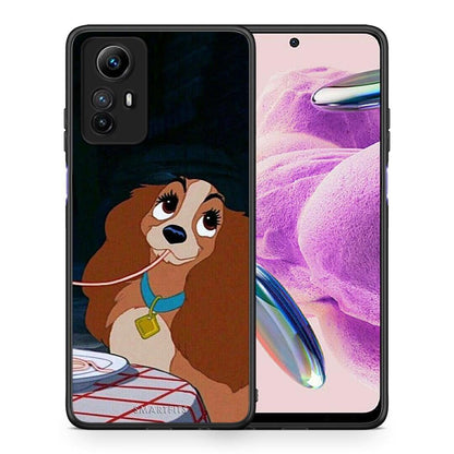 Θήκη Xiaomi Redmi Note 12S / Redmi K60 Pro Lady And Tramp 2 από τη Smartfits με σχέδιο στο πίσω μέρος και μαύρο περίβλημα | Xiaomi Redmi Note 12S / Redmi K60 Pro Lady And Tramp 2 Case with Colorful Back and Black Bezels