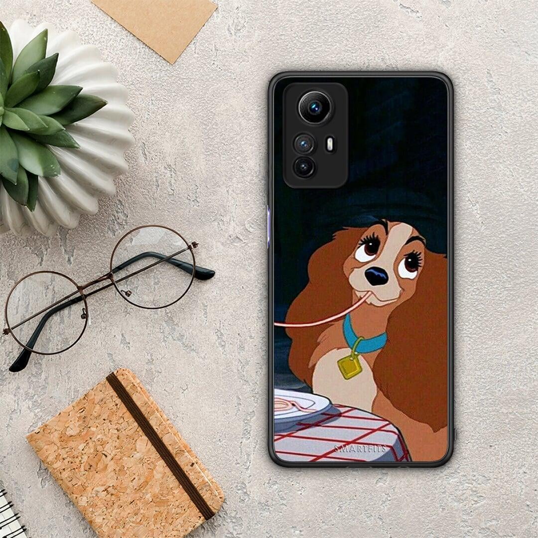 Θήκη Xiaomi Redmi Note 12S / Redmi K60 Pro Lady And Tramp 2 από τη Smartfits με σχέδιο στο πίσω μέρος και μαύρο περίβλημα | Xiaomi Redmi Note 12S / Redmi K60 Pro Lady And Tramp 2 Case with Colorful Back and Black Bezels