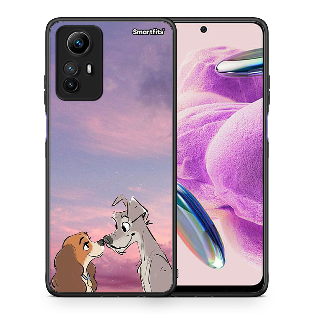 Θήκη Xiaomi Redmi Note 12S / Redmi K60 Pro Lady And Tramp από τη Smartfits με σχέδιο στο πίσω μέρος και μαύρο περίβλημα | Xiaomi Redmi Note 12S / Redmi K60 Pro Lady And Tramp Case with Colorful Back and Black Bezels