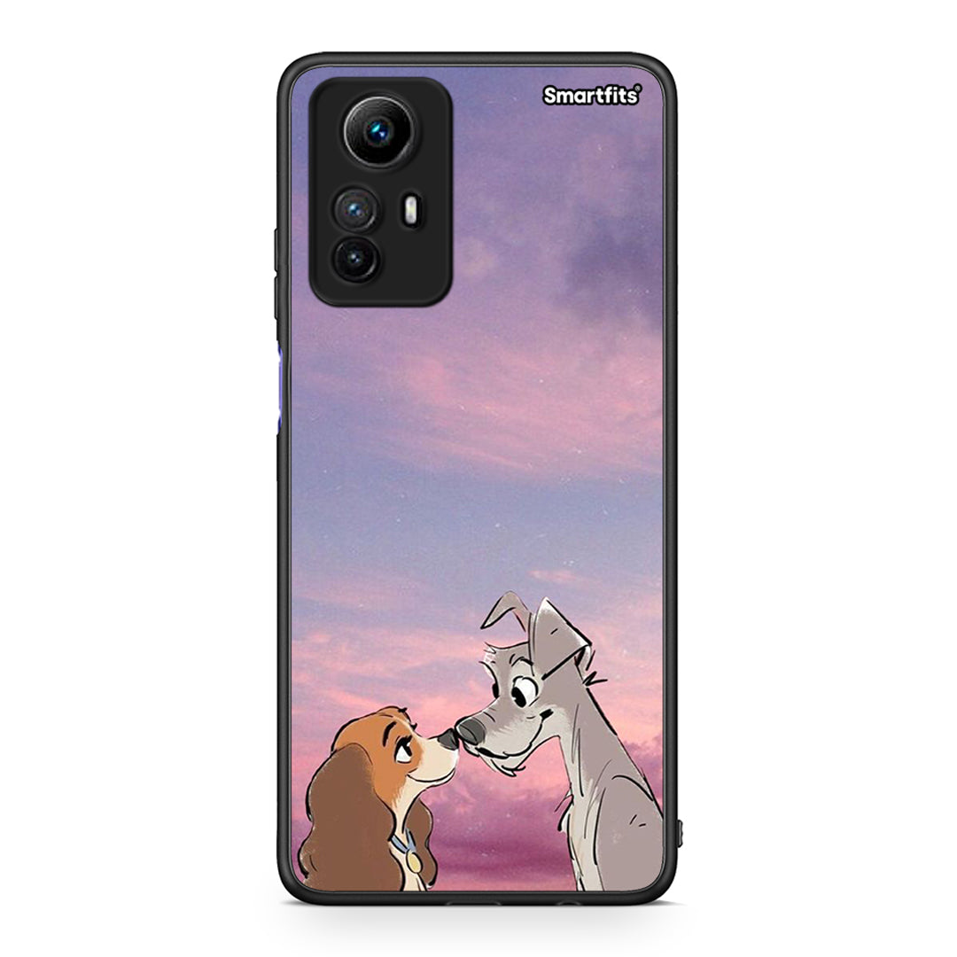 Θήκη Xiaomi Redmi Note 12S / Redmi K60 Pro Lady And Tramp από τη Smartfits με σχέδιο στο πίσω μέρος και μαύρο περίβλημα | Xiaomi Redmi Note 12S / Redmi K60 Pro Lady And Tramp Case with Colorful Back and Black Bezels