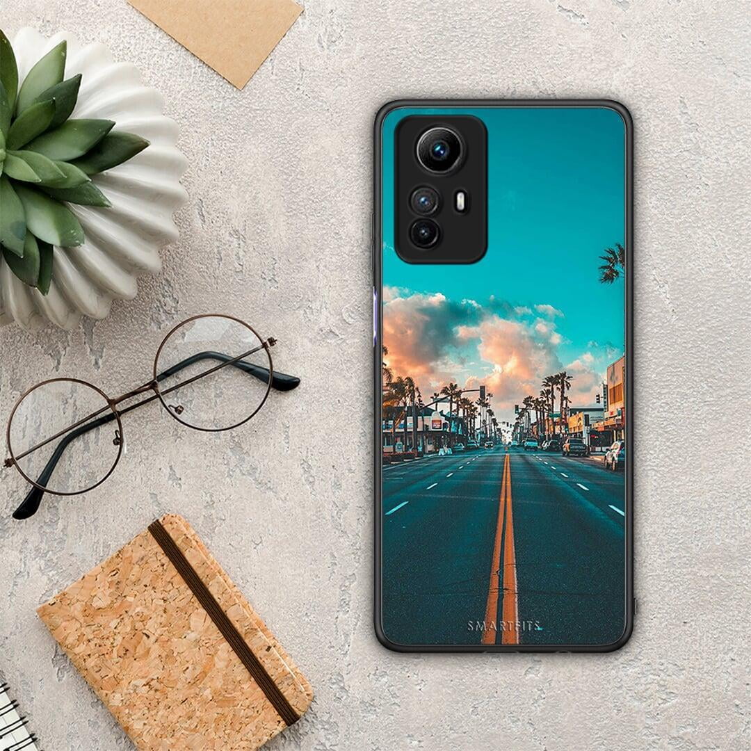 Θήκη Xiaomi Redmi Note 12S / Redmi K60 Pro Landscape City από τη Smartfits με σχέδιο στο πίσω μέρος και μαύρο περίβλημα | Xiaomi Redmi Note 12S / Redmi K60 Pro Landscape City Case with Colorful Back and Black Bezels